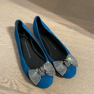 NWT giuseppe zanotti gz Bow Flats Ballerinas 38